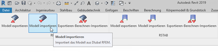 Diese Schaltfläche in der Benutzeroberfläche ermöglicht das Importieren von Modellen.
